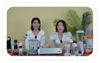 카카오 쇼핑 라이브 주방 가전 라이브 방송 화면 1