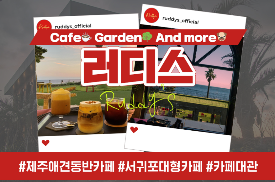 제주다움을 간직한 바다와 정원을 모두 즐길 수 있는 서귀포 대형카페